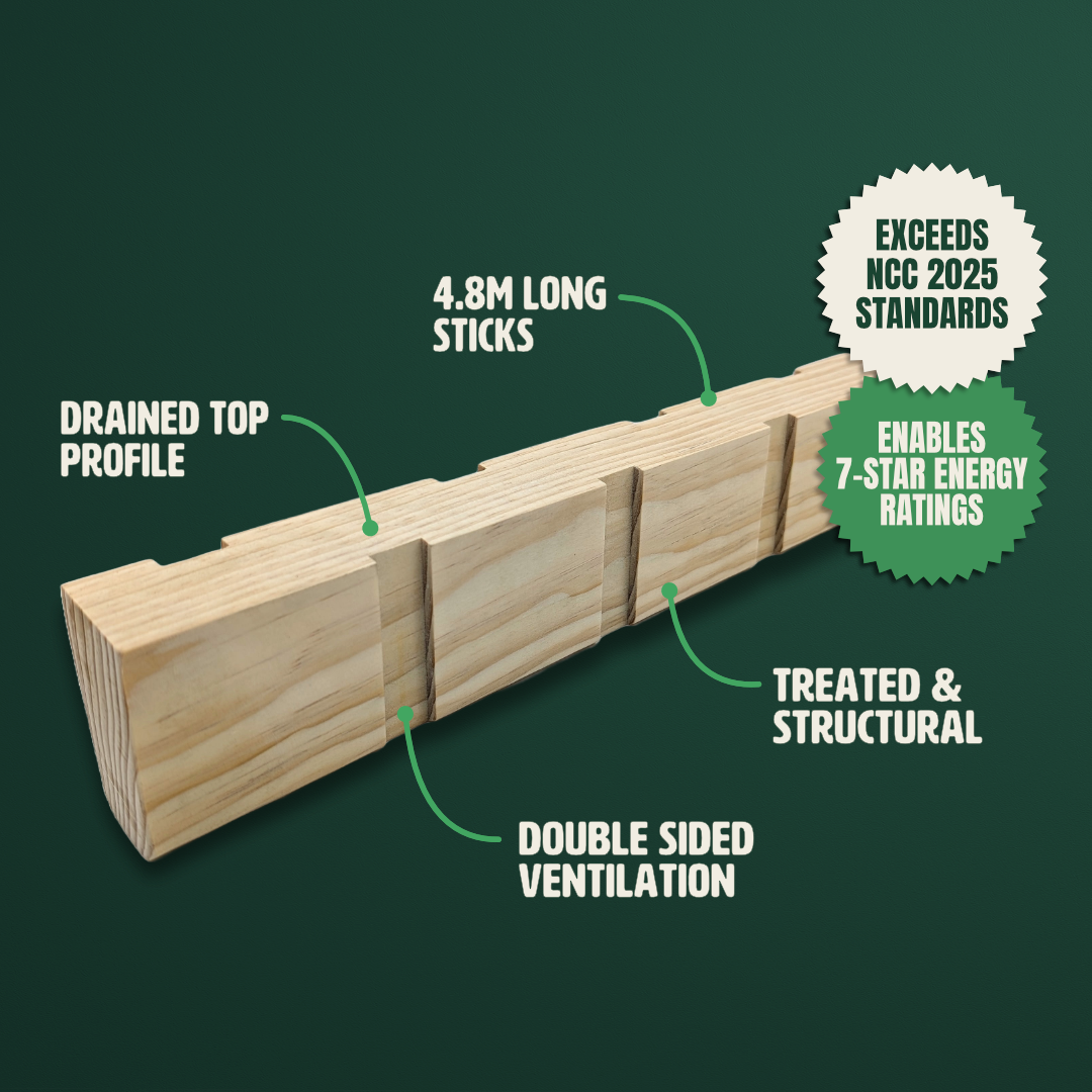 Structural Ventilated Cavity Battens: 70x35x4800mm